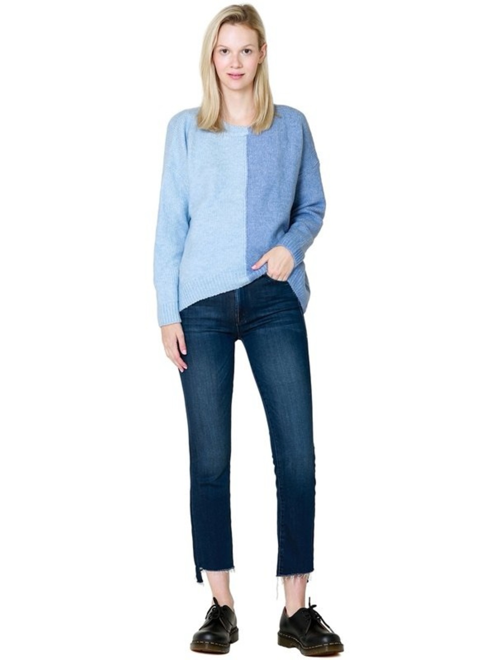 MOTHER The Insider Crop Step Fray Tongue and Chic